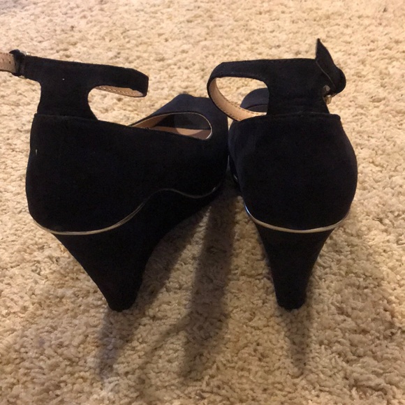MOSSIMO Size 7.5 Black Sara Style Wedges with box - Picture 8 of 9